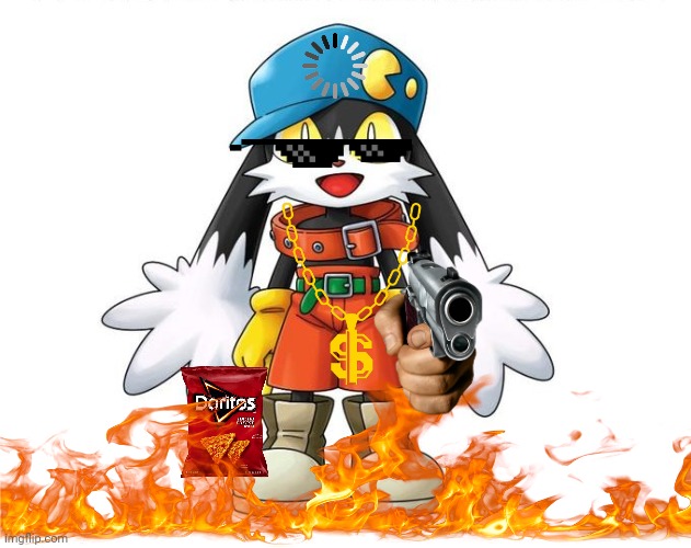 Never touch his doritos | image tagged in klonoa,doritos | made w/ Imgflip meme maker