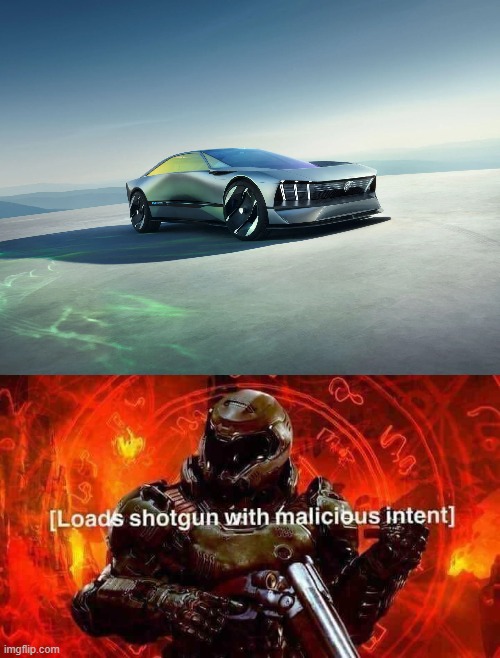 image tagged in loads shotgun with malicious intent,ugly car,pergout | made w/ Imgflip meme maker