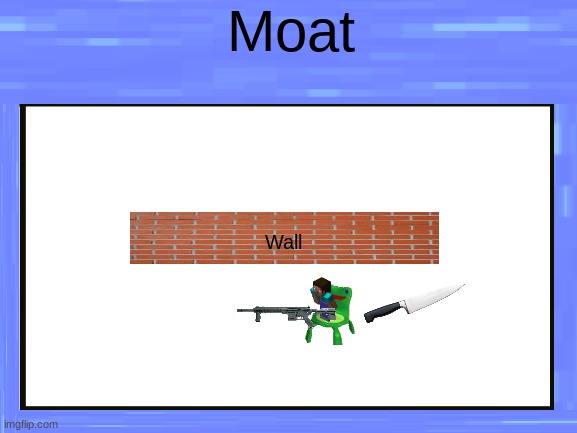 Blank White Template | Moat; Wall | image tagged in blank white template | made w/ Imgflip meme maker