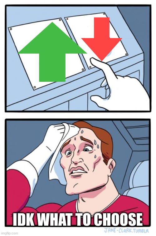IDK WHAT TO CHOOSE | image tagged in memes,two buttons | made w/ Imgflip meme maker