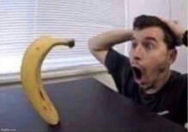 yo my meme got to the front page | image tagged in banana standing up | made w/ Imgflip meme maker