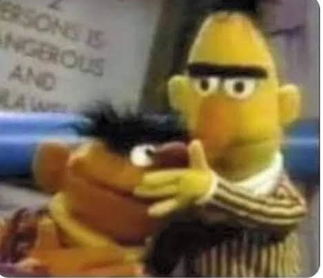 Ernie smell bert Blank Meme Template