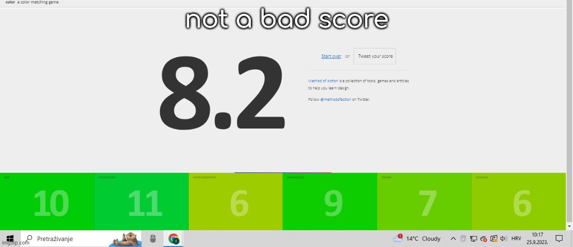 Not A Bad Score Imgflip