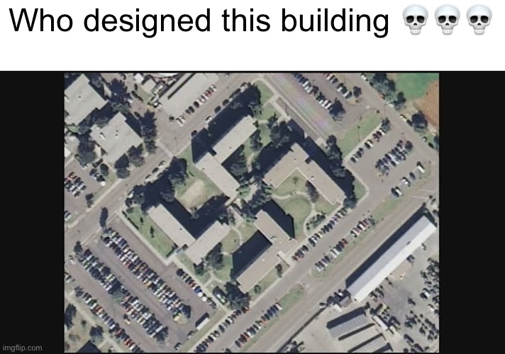 Swastika building | Who designed this building 💀💀💀 | image tagged in memes,funny,nazi,who did this,dark humor | made w/ Imgflip meme maker