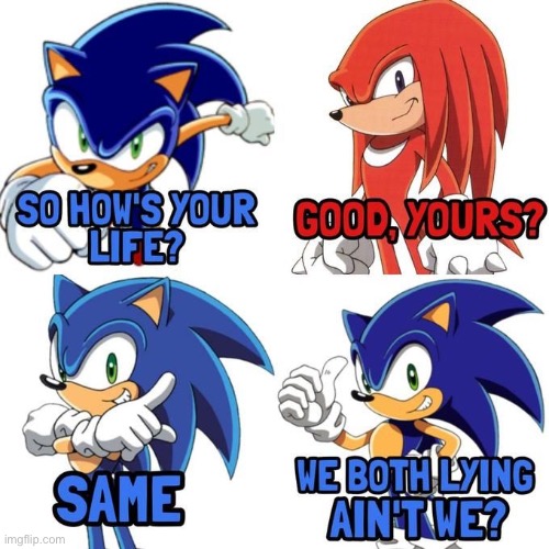 image tagged in sonic the hedgehog,knuckles | made w/ Imgflip meme maker