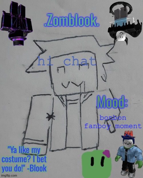 -.-- --- ..- / .- .-. . / - .- .-.. -.- .. -. --. / - --- / .- / -... --- -. -... --- -. / ..-. .- -. | hi chat; bonbon fanboy moment | image tagged in blook's spookery template | made w/ Imgflip meme maker