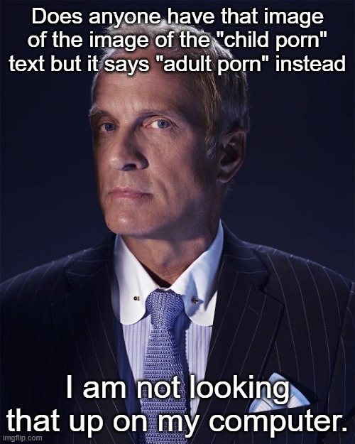 Kid Named Raspberry | Does anyone have that image of the image of the "child porn" text but it says "adult porn" instead; I am not looking that up on my computer. | made w/ Imgflip meme maker