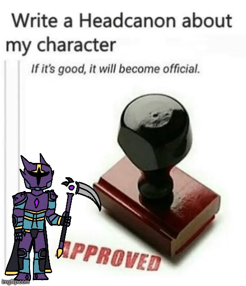 yes i’m doing this again cuz i want to expand more on him | image tagged in write a headcanon about my character | made w/ Imgflip meme maker