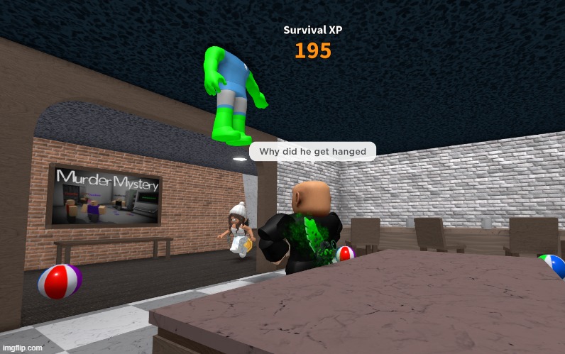 poor guy's body could've at least be left untouched | image tagged in roblox,mm2,memes,murder mystery 2 | made w/ Imgflip meme maker