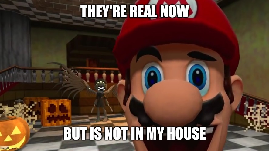 Well 48 minutes wasn't longer... | THEY'RE REAL NOW; BUT IS NOT IN MY HOUSE | image tagged in funny,memes,murder drones,smg4 | made w/ Imgflip meme maker