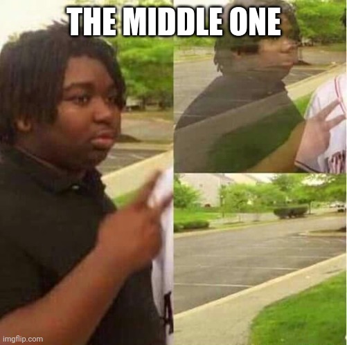 disappearing  | THE MIDDLE ONE | image tagged in disappearing | made w/ Imgflip meme maker