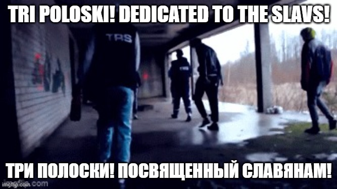 Here's one for the HARDBASS guys worldwide! | TRI POLOSKI! DEDICATED TO THE SLAVS! ТРИ ПОЛОСКИ! ПОСВЯЩЕННЫЙ СЛАВЯНАМ! | image tagged in when the war thunder server starts speaking russian,hardbass,slav life dedication | made w/ Imgflip meme maker