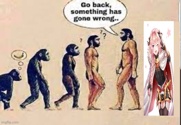 stuff like dragon ball z and pokemon are cool, even death note is cool, but like newer animes are all fatherless | image tagged in evolution go back something has gone wrong | made w/ Imgflip meme maker