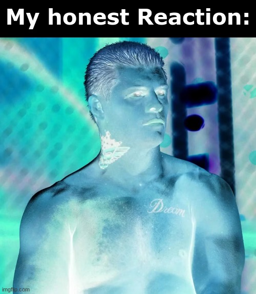 Cody Rhodes "my honest reaction" | image tagged in cody rhodes my honest reaction | made w/ Imgflip meme maker