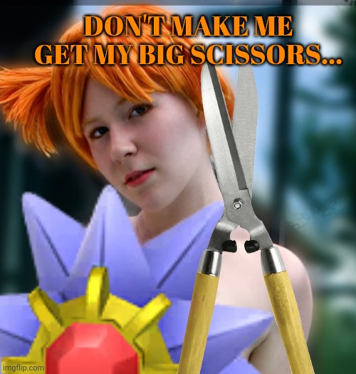 DON'T MAKE ME GET MY BIG SCISSORS... | made w/ Imgflip meme maker