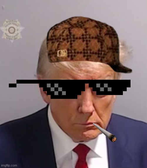 underaged users memes be like | image tagged in donald trump mugshot | made w/ Imgflip meme maker