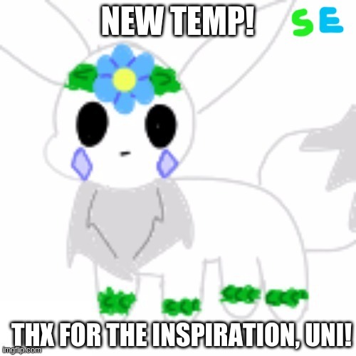 Based on Uni's Chibi Temp!! | NEW TEMP! THX FOR THE INSPIRATION, UNI! | image tagged in chibi silver | made w/ Imgflip meme maker