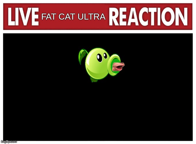 Live reaction | FAT CAT ULTRA | image tagged in live reaction | made w/ Imgflip meme maker