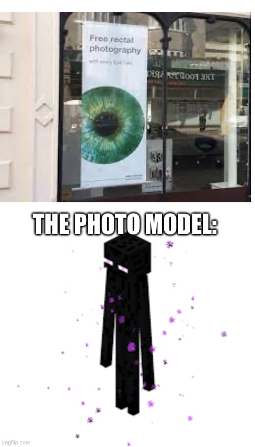 Exposed | THE PHOTO MODEL: | image tagged in minecraft | made w/ Imgflip meme maker