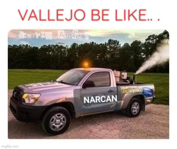 NARAN | VALLEJO BE LIKE.. . | image tagged in narcan | made w/ Imgflip meme maker