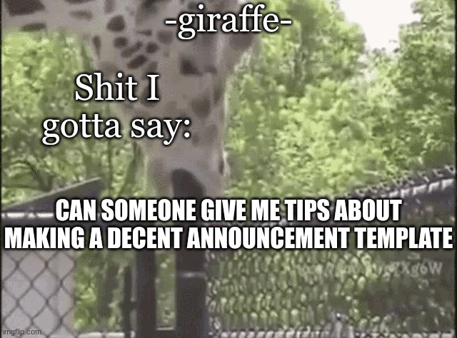 -giraffe- - Imgflip