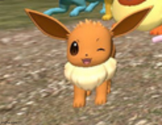 happy eevee | image tagged in happy eevee | made w/ Imgflip meme maker