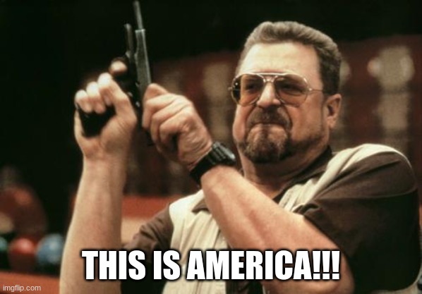 John Goodman | THIS IS AMERICA!!! | image tagged in john goodman | made w/ Imgflip meme maker