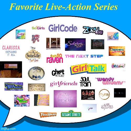 Brandon Reina’s favourite live action shows | image tagged in tv show,nickelodeon,sesame street,full house,will smith,princess | made w/ Imgflip meme maker