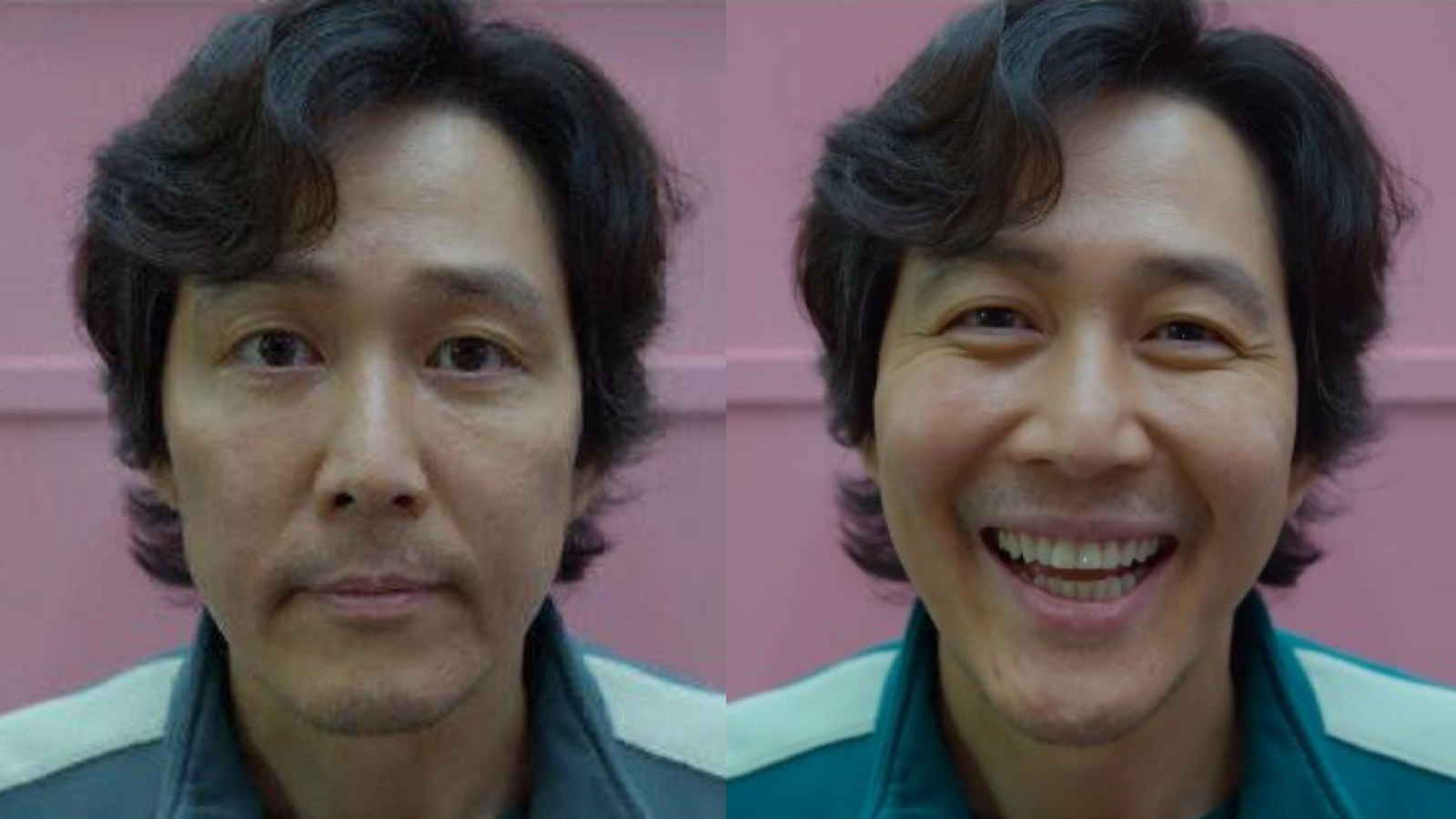 squid game gi-hun smile before after Blank Meme Template