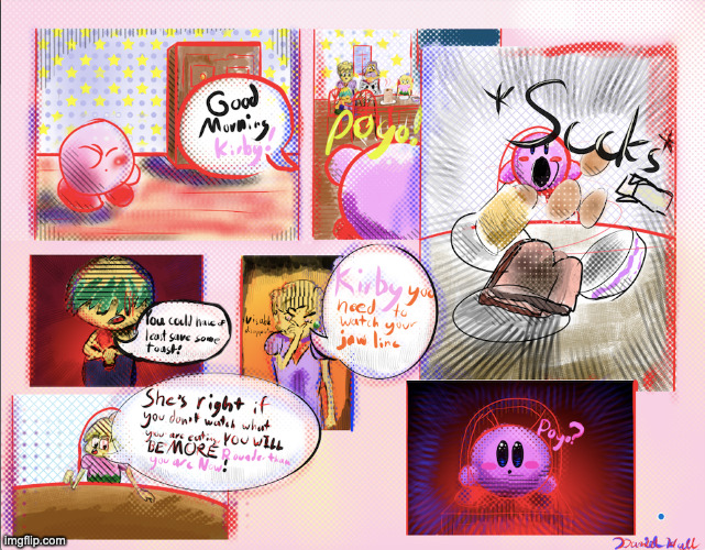 Kirby gets fat shamed | image tagged in kirby | made w/ Imgflip meme maker