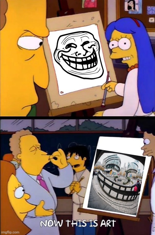 Trolltopia, such art | image tagged in now this is art,trollface,trolltopia,troll face,memes,art | made w/ Imgflip meme maker