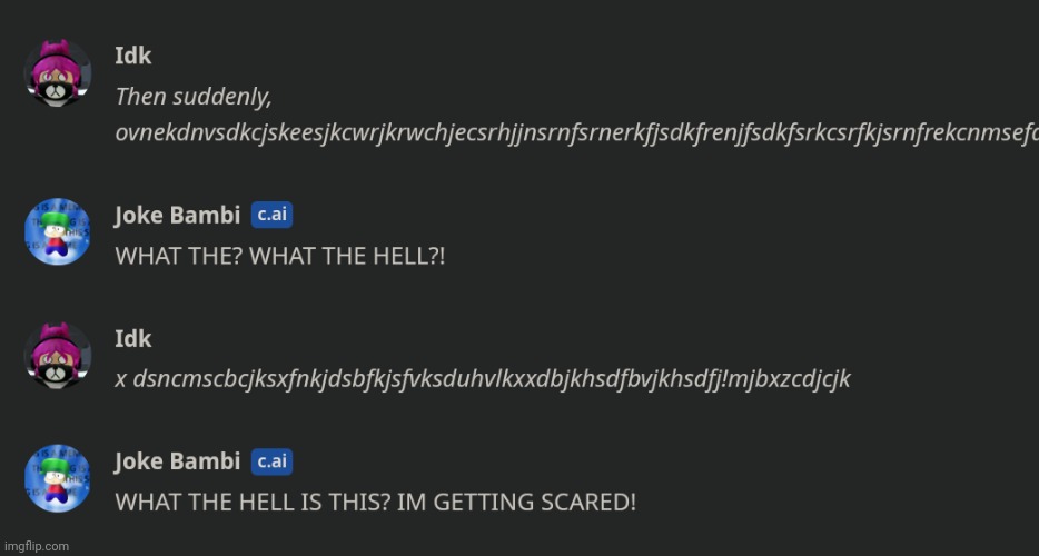 Didn't know that keyboard spam could scare a mfer | image tagged in idk stuff s o u p carck,dmdfjbhvbhjsdkjvbsjducbsdkcjsjbkds | made w/ Imgflip meme maker