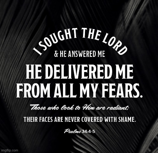 Psalms 34:4-5 | image tagged in bible verse | made w/ Imgflip meme maker