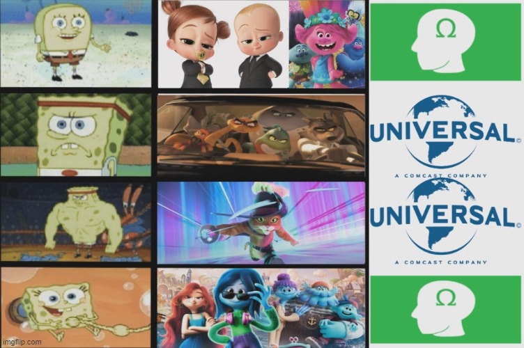 The differences between SheWa and Universal Pictures Animation. | image tagged in universal studios,dumb | made w/ Imgflip meme maker