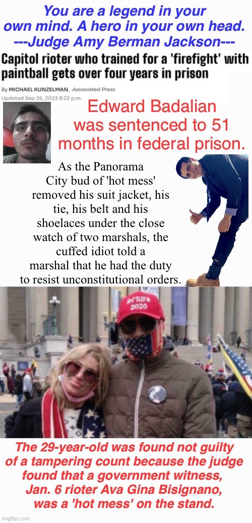 Legend--No Self Reporting When Sentenced | image tagged in domestic terrorists,treason,qq and cray cray,even the makeup was running,tough boy in a crowd | made w/ Imgflip meme maker