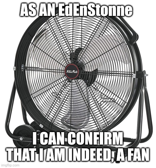 AS AN EdEnStonne I CAN CONFIRM THAT I AM INDEED, A FAN | made w/ Imgflip meme maker