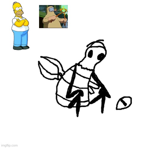 DOH (cartoon characters as hollow knight bugs part 1) | made w/ Imgflip meme maker