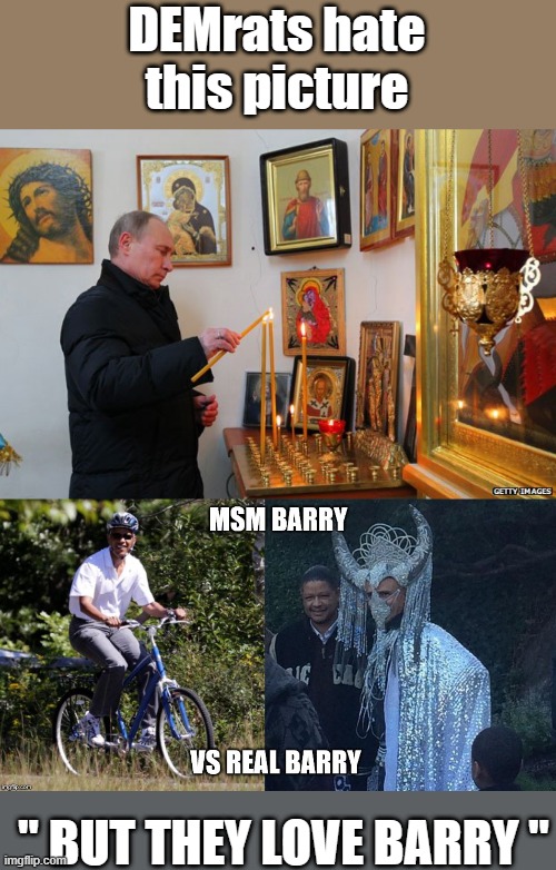 Every picture tells a story. | DEMrats hate this picture; " BUT THEY LOVE BARRY " | image tagged in democrats,psychopaths and serial killers | made w/ Imgflip meme maker