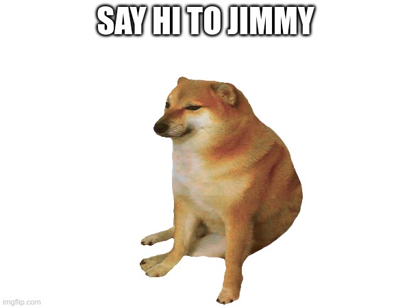 Say hi | SAY HI TO JIMMY | image tagged in funny memes | made w/ Imgflip meme maker