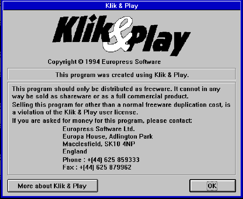 Klik & Play Register Blank Meme Template