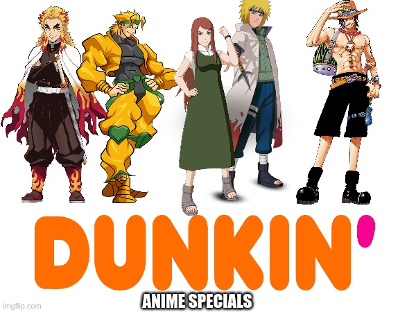 Dunkin Anime Specials | ANIME SPECIALS | image tagged in donut,anime | made w/ Imgflip meme maker
