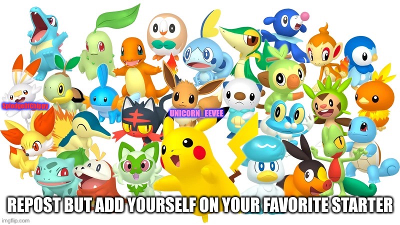 Overall favourite Pokémon too | SplodgeOfChippy | made w/ Imgflip meme maker