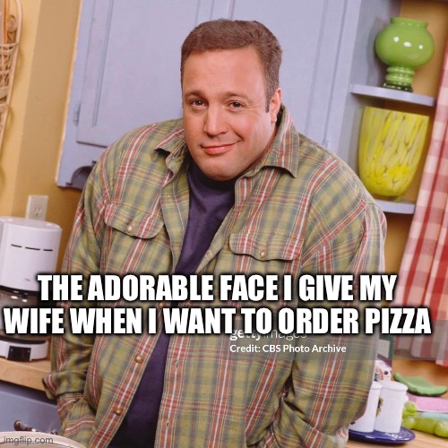 Pizza adorable face | THE ADORABLE FACE I GIVE MY WIFE WHEN I WANT TO ORDER PIZZA | image tagged in memes | made w/ Imgflip meme maker