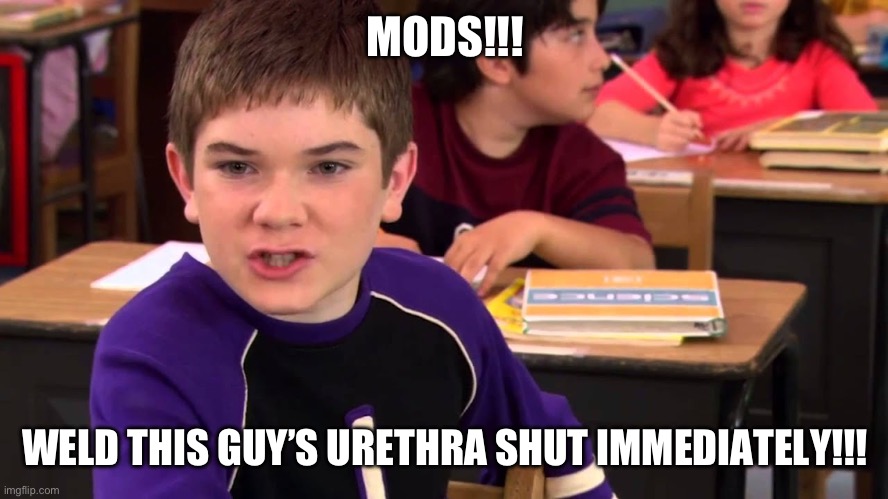 Mr. Electric | MODS!!! WELD THIS GUY’S URETHRA SHUT IMMEDIATELY!!! | image tagged in mr electric | made w/ Imgflip meme maker