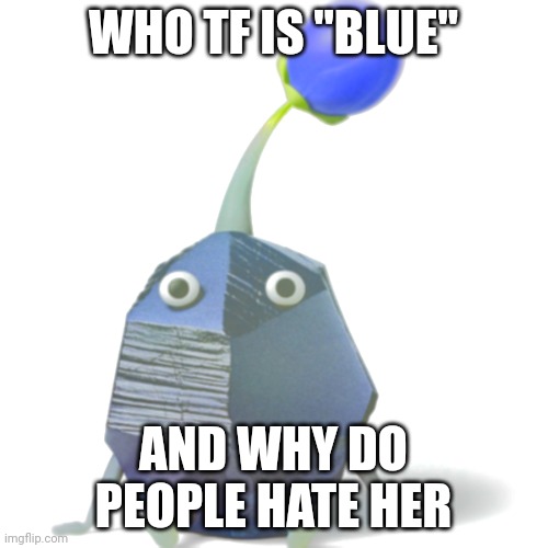 Fr who is she and what is her username | WHO TF IS "BLUE"; AND WHY DO PEOPLE HATE HER | made w/ Imgflip meme maker