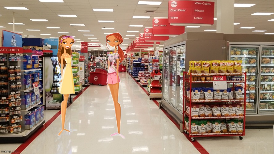 Surfer Girls Go Shopping at Target | image tagged in target,cartoon network,surfing,girl,girls,beach | made w/ Imgflip meme maker