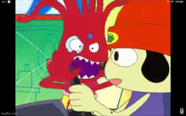 Caption this | image tagged in parappa and takoyama | made w/ Imgflip meme maker