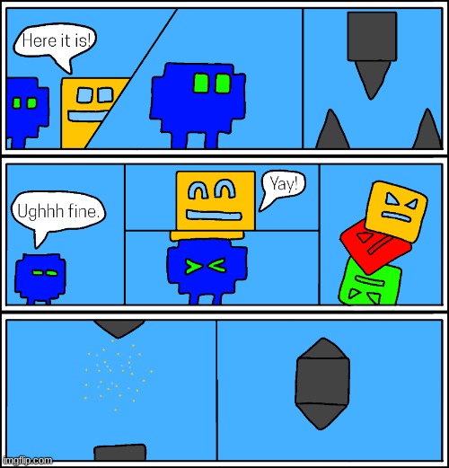 GD Comics #2 | image tagged in geometry dash | made w/ Imgflip meme maker
