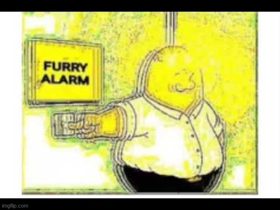 Furry alarm | image tagged in furry alarm | made w/ Imgflip meme maker