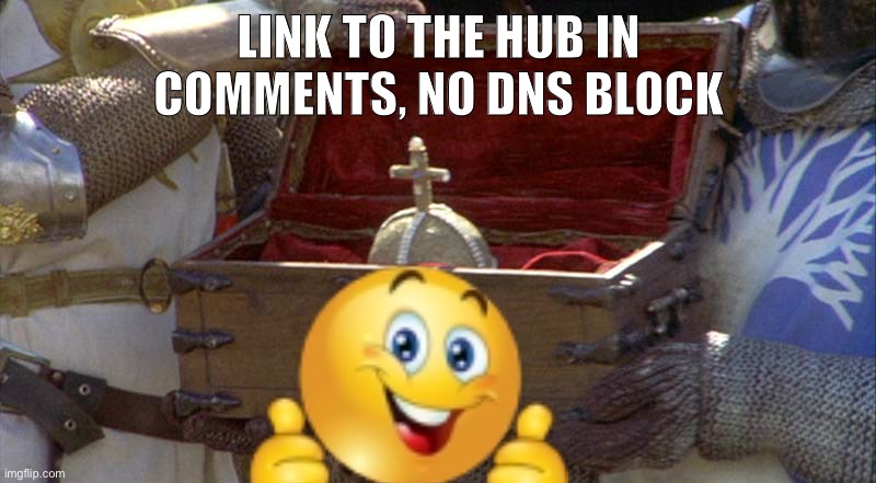 Real no cap | LINK TO THE HUB IN COMMENTS, NO DNS BLOCK | image tagged in holy hand grenade | made w/ Imgflip meme maker